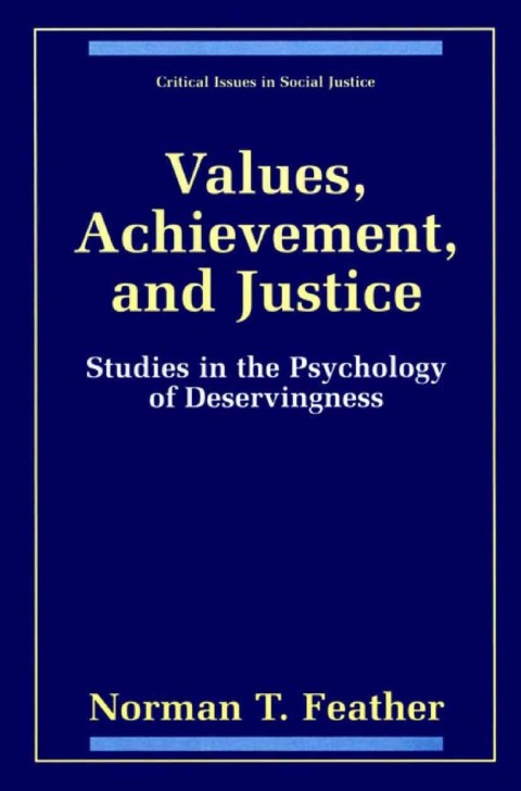 Cover image for book Values, Achievement, and Justice