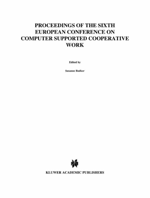 Cover image for book ECSCW ’99