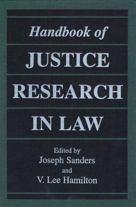 Cover image for book Handbook of Justice Research in Law
