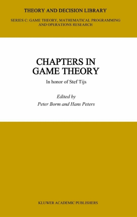 Cover image for book Chapters in Game Theory