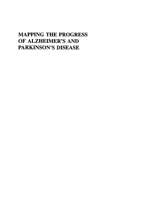 Cover image for book Mapping the Progress of Alzheimer’s and Parkinson’s Disease