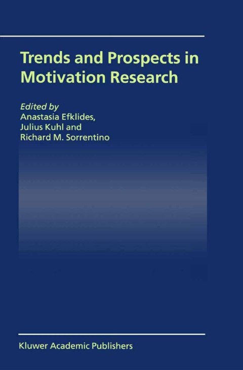Cover image for book Trends and Prospects in Motivation Research