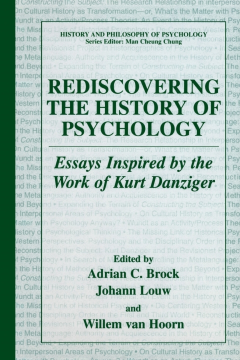 Cover image for book Rediscovering the History of Psychology
