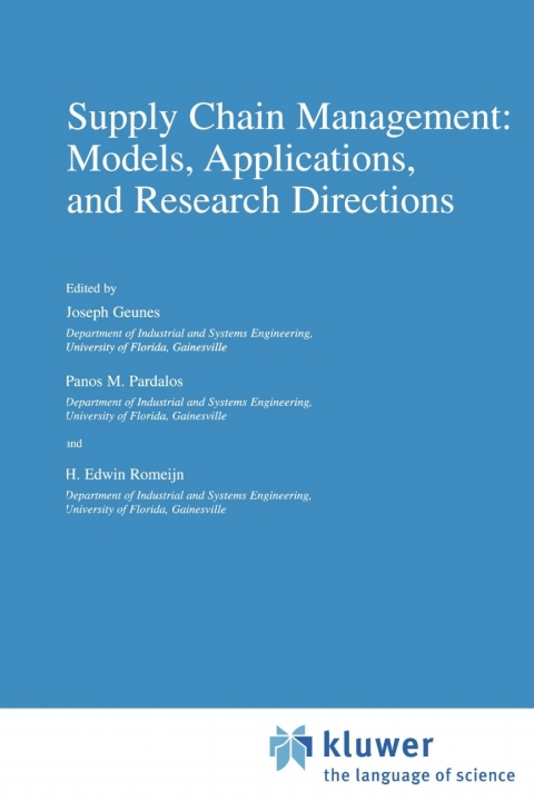 Cover image for book Supply Chain Management: Models, Applications, and Research Directions