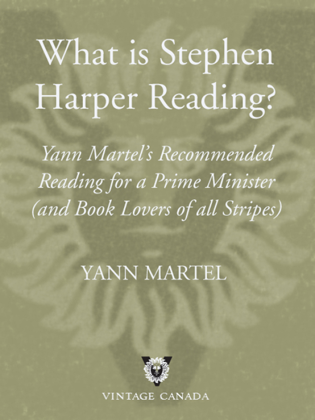 What Is Stephen Harper Reading?