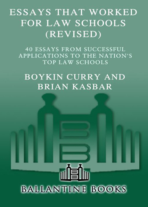 Cover image for book Essays That Worked for Law Schools (Revised)