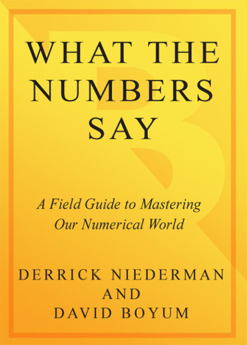 Cover image for book What the Numbers Say