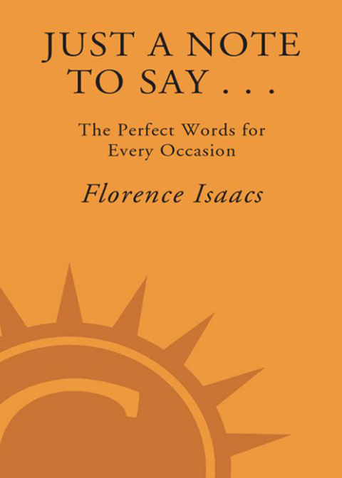Cover image for book Just a Note to Say . . .