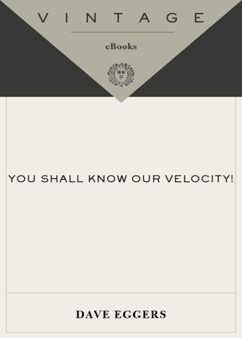 Cover image for book You Shall Know Our Velocity