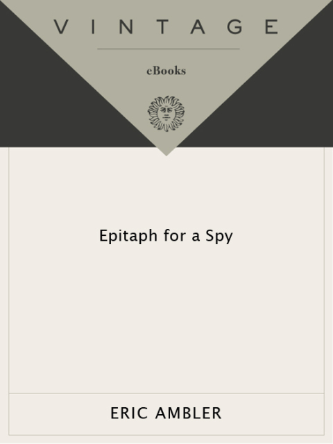 Cover image for book Epitaph for a Spy
