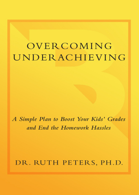 Cover image for book Overcoming Underachieving