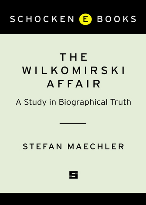 Cover image for book The Wilkomirski Affair