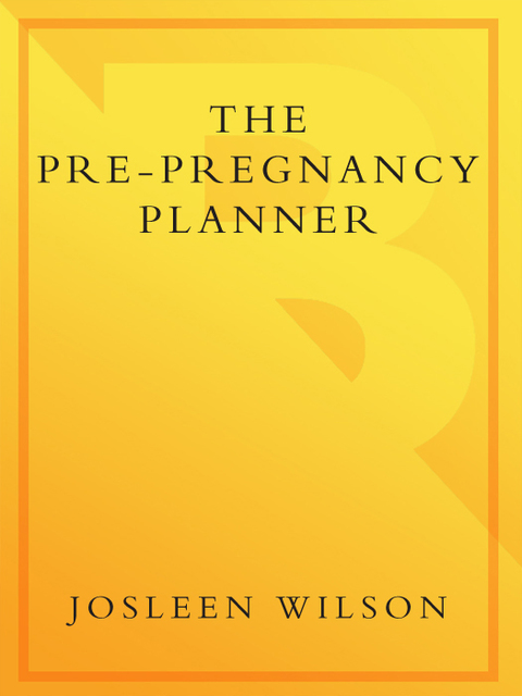 Cover image for book The Pre-Pregnancy Planner