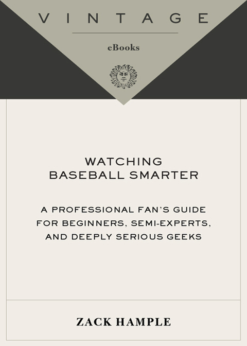 Cover image for book Watching Baseball Smarter