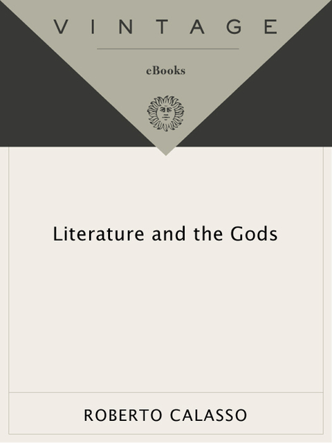 Cover image for book Literature and the Gods