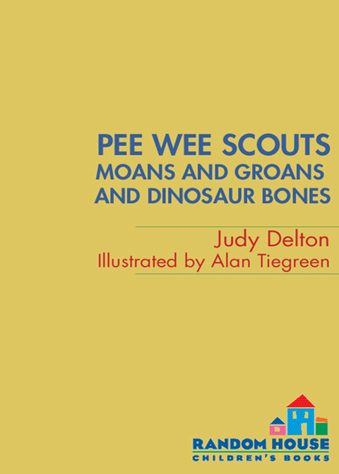 Cover image for book Pee Wee Scouts: Moans and Groans and Dinosaur Bones