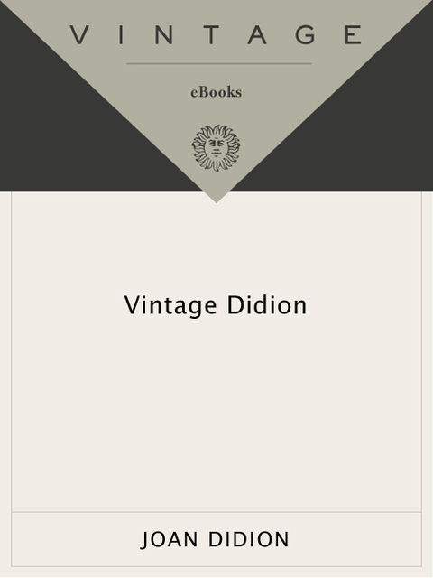 Cover image for book Vintage Didion