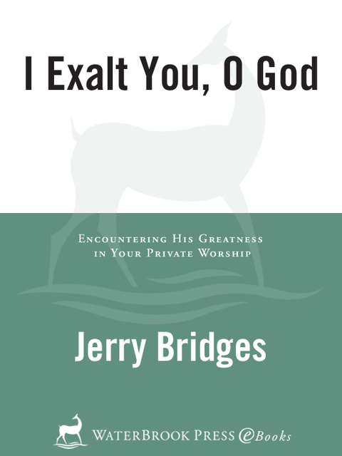 Cover image for book I Exalt You, O God