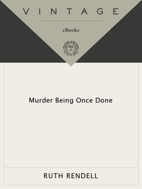 Cover image for book Murder Being Once Done