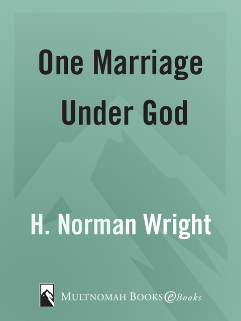 Cover image for book One Marriage Under God