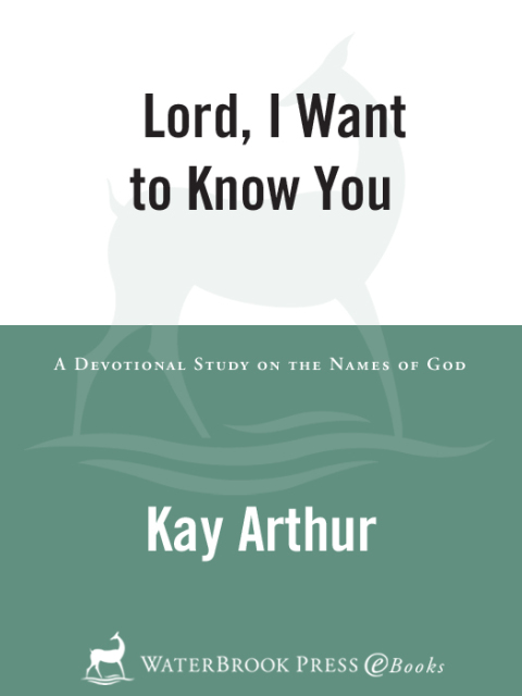 Cover image for book Lord, I Want to Know You