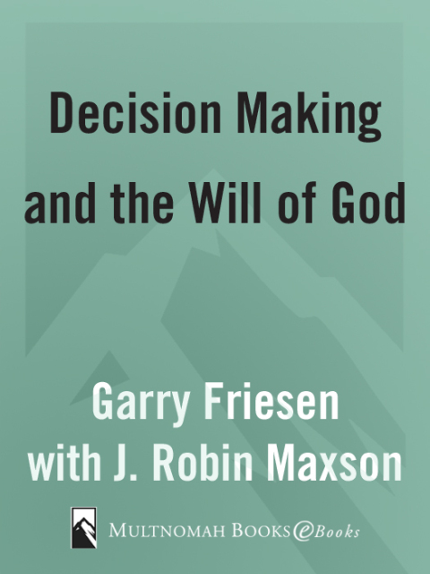 Cover image for book Decision Making and the Will of God