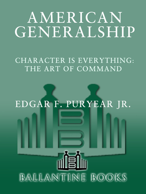 Cover image for book American Generalship