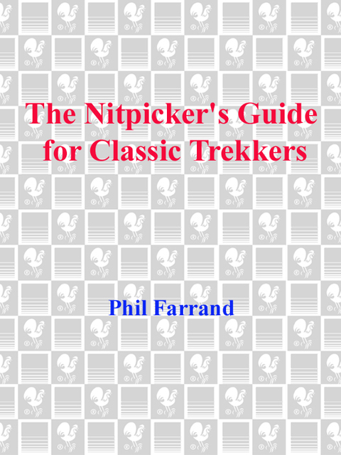 Cover image for book The Nitpicker's Guide for Classic Trekkers
