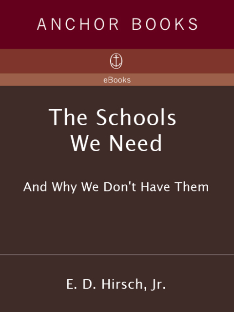 Cover image for book The Schools We Need