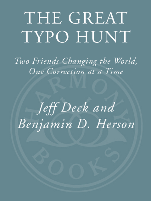 Cover image for book The Great Typo Hunt