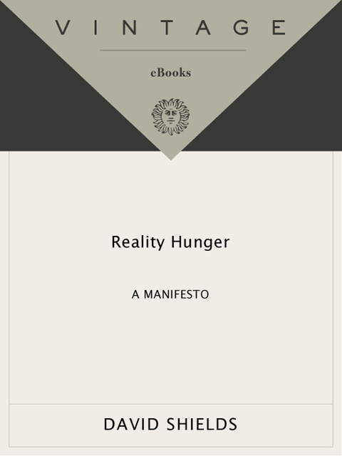 Cover image for book Reality Hunger