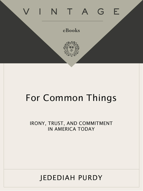 Cover image for book For Common Things