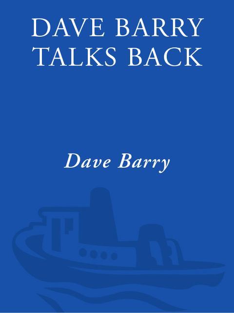 Cover image for book Dave Barry Talks Back