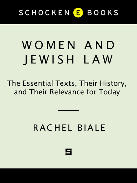 Cover image for book Women and Jewish Law