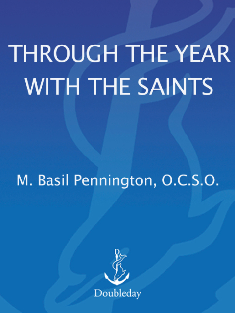 Cover image for book Through the Year with the Saints
