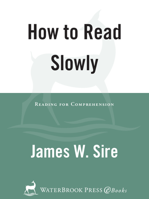 Cover image for book How to Read Slowly