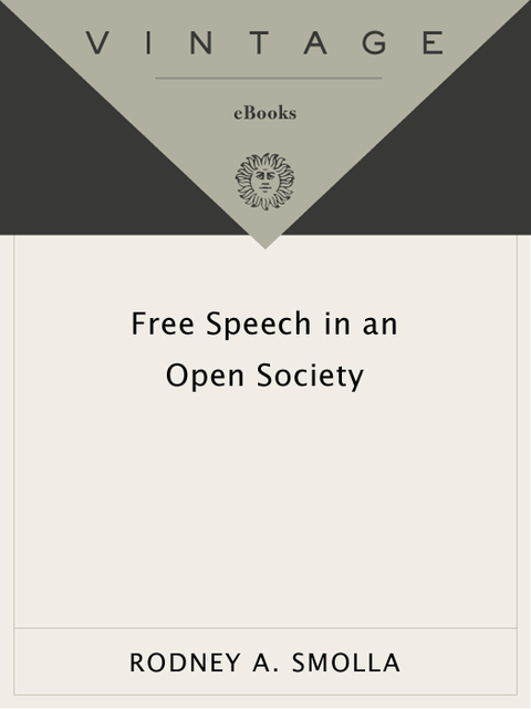 Cover image for book Free Speech in an Open Society