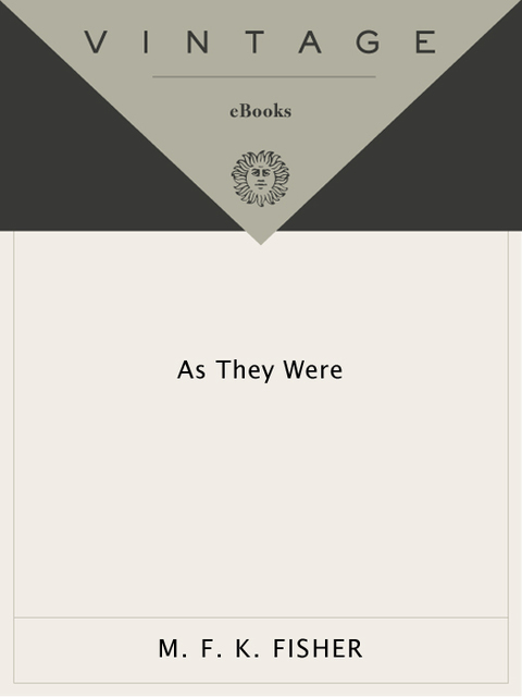 Cover image for book As They Were
