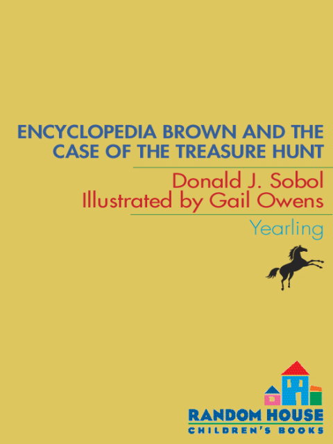 Cover image for book Encyclopedia Brown and the Case of the Treasure Hunt