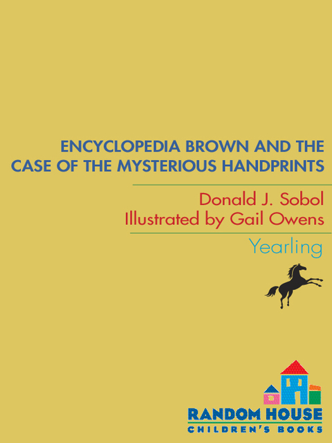 Cover image for book Encyclopedia Brown and the Case of the Mysterious Handprints