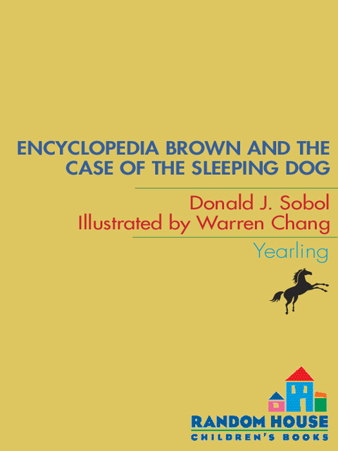 Cover image for book Encyclopedia Brown and the Case of the Sleeping Dog