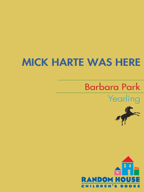 Cover image for book Mick Harte Was Here