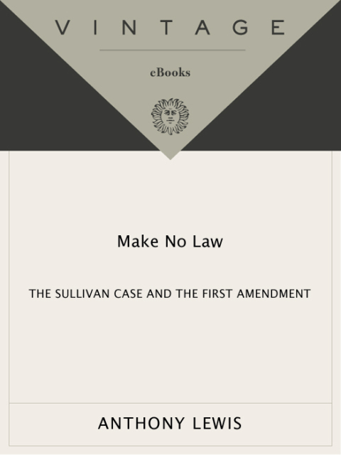 Cover image for book Make No Law