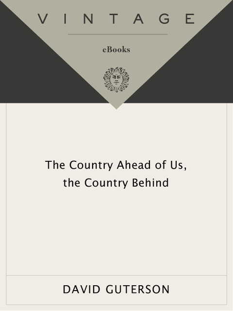 Cover image for book The Country Ahead of Us, The Country Behind