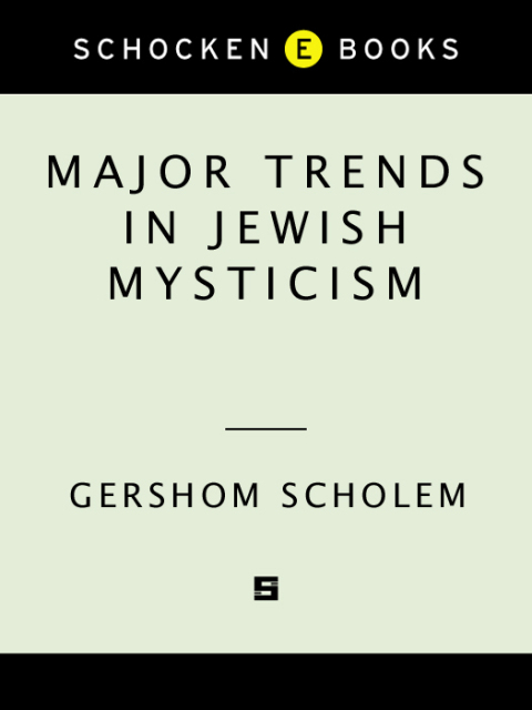 Cover image for book Major Trends in Jewish Mysticism
