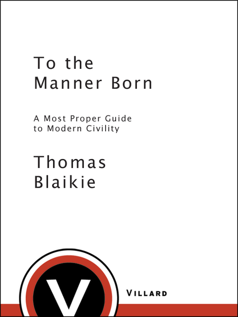 Cover image for book To the Manner Born