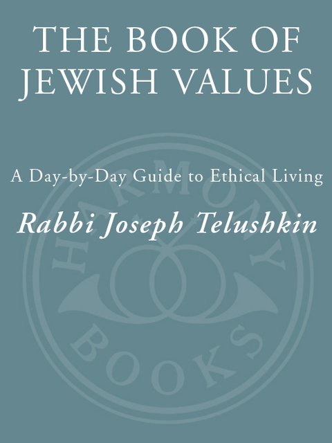Cover image for book The Book of Jewish Values