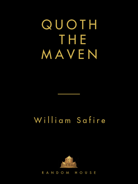 Cover image for book Quoth the Maven