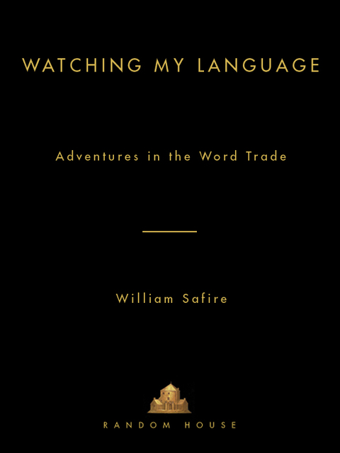 Cover image for book Watching My Language: