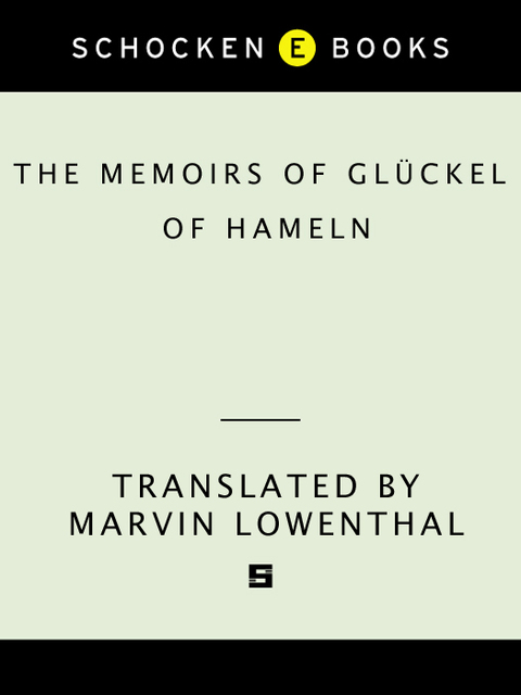Cover image for book Memoirs of Gluckel of Hameln